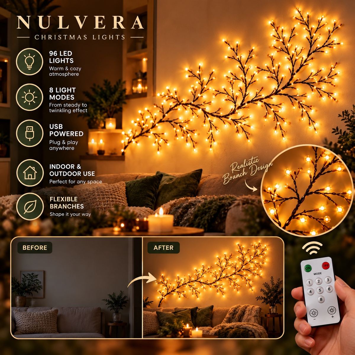 Nulvera Christmas Lights